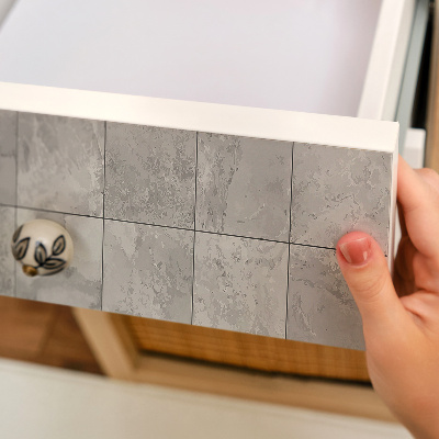 Adesivo para móvel Azulejos cinza