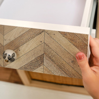 Vinil autocolante para móvel Espinha de peixe rústica