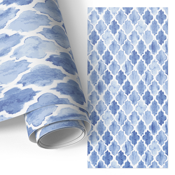 Papel adesivo para móvel Mosaico em aquarela