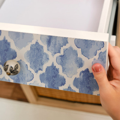 Papel adesivo para móvel Mosaico em aquarela