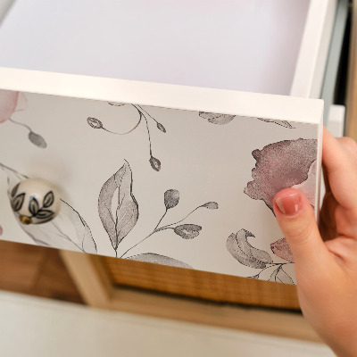 Papel para forrar móvel Flores em tons pastel