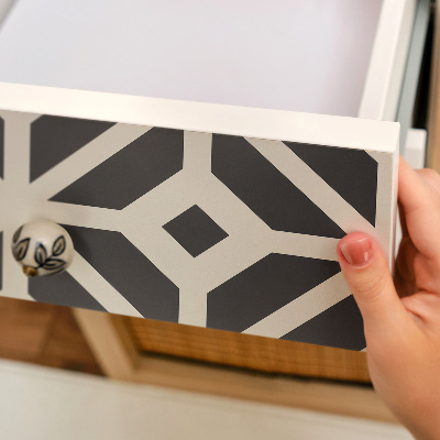 Vinil autocolante para móvel Padrão preto e branco