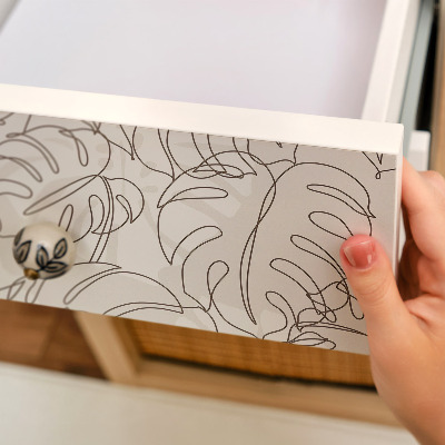 Papel adesivo para móvel Folhas de monstera