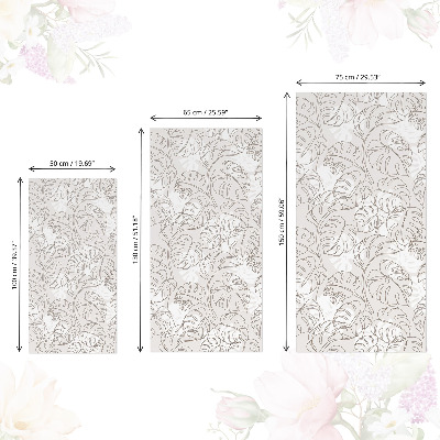 Papel adesivo para móvel Folhas de monstera