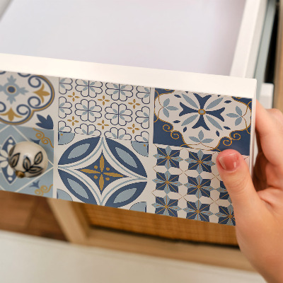 Papel adesivo para móvel Azulejos retrô