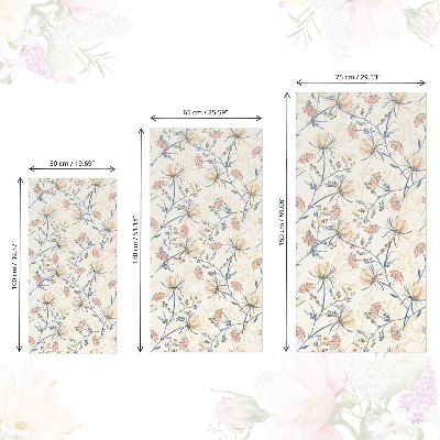 Papel autocolante para móvel Estampa floral