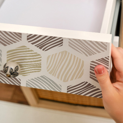 Adesivo para móvel Mosaico hexagonal