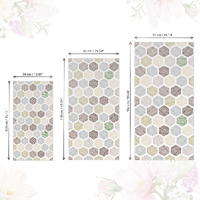 Adesivo para móvel Mosaico hexagonal