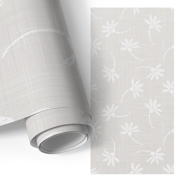 Papel adesivo para móvel Estampa floral