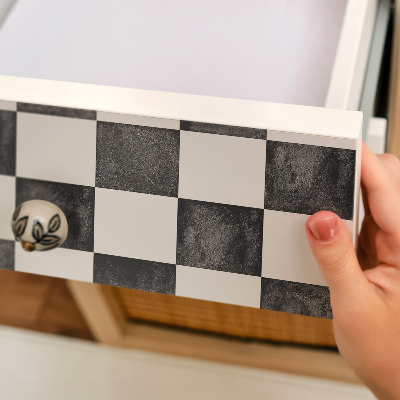 Vinil autocolante para móvel Arte de tabuleiro de xadrez