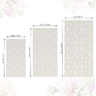 Papel autocolante para móvel Estampa floral