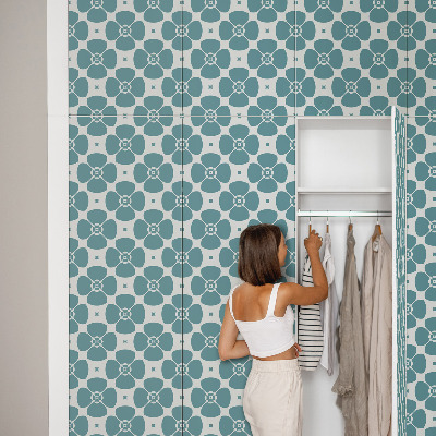 Papel adesivo para móvel Geometria floral