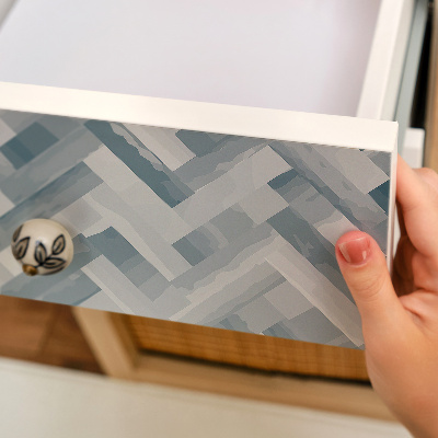 Adesivo para móvel Espinha de peixe cinza