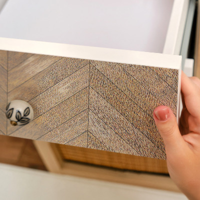 Adesivo para móvel Madeira em espinha de peixe