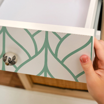 Papel para forrar móvel Folhas geométricas