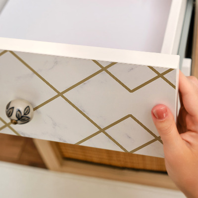 Papel adesivo para móvel Geometria do mármore