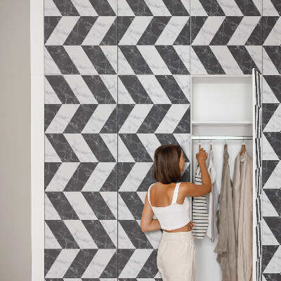 Papel autocolante para móvel Elegância contrastante