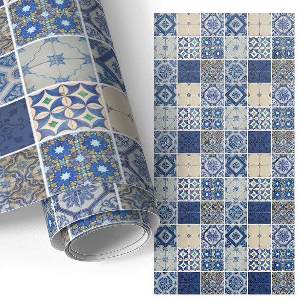 Papel adesivo para móvel Azulejos elegantes