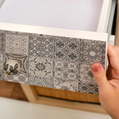 Papel autocolante para móvel Mosaico retrô