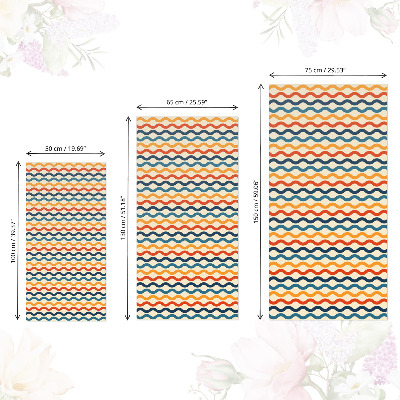 Papel adesivo para móvel Ondas coloridas