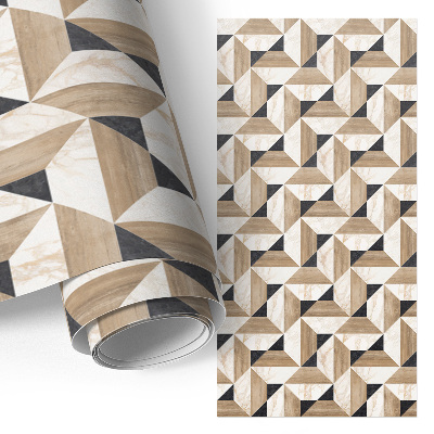 Adesivo para móvel Madeira com mármore