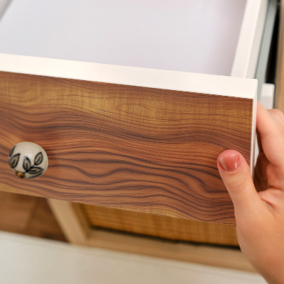 Adesivo para móvel Ondas de madeira