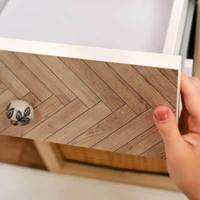 Adesivo para móvel Madeira em espinha de peixe