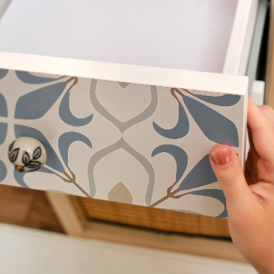 Vinil autocolante para móvel Flores retrô
