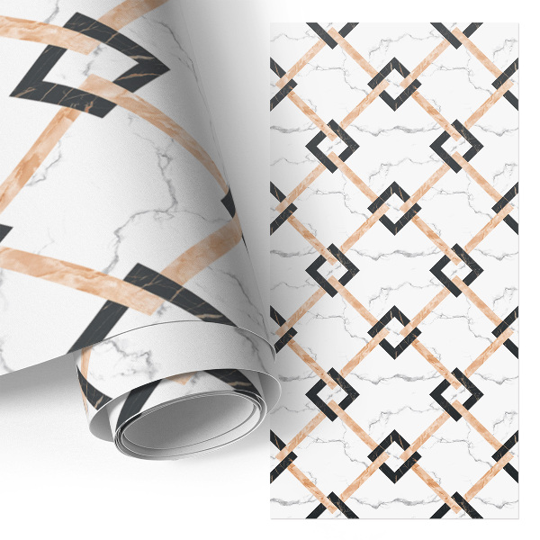 Vinil autocolante para móvel Trança no mármore