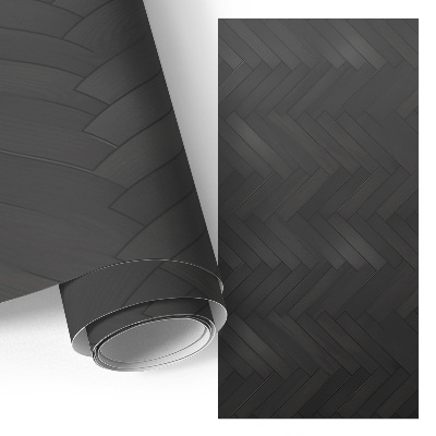 Papel autocolante para móvel Espinha de peixe escura