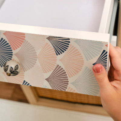 Vinil para móvel Fãs de tons pastel