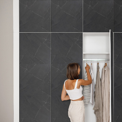 Papel para forrar móvel Mármore preto