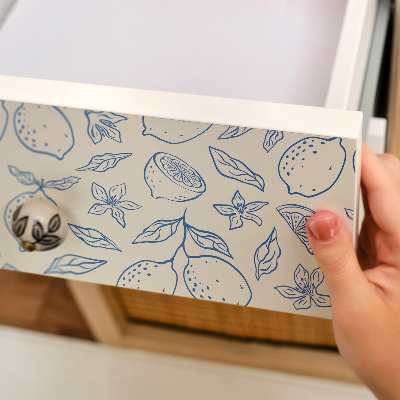 Vinil para móvel Padrão cítrico