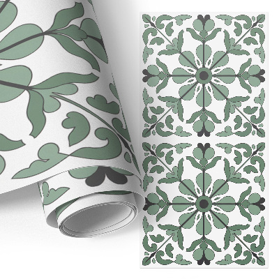 Papel autocolante para móvel Ornamento verde