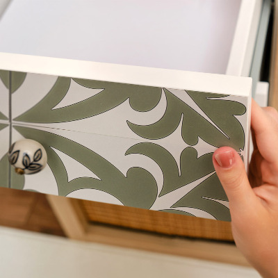 Papel para forrar móvel Folhas verdes