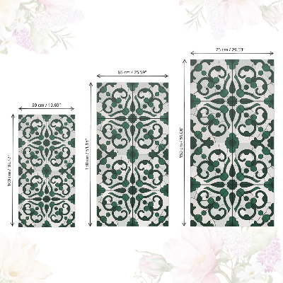 Vinil para móvel Ornamentos verdes