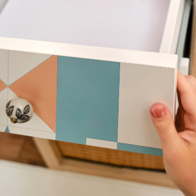 Papel adesivo para móvel Azulejos em forma de estrela