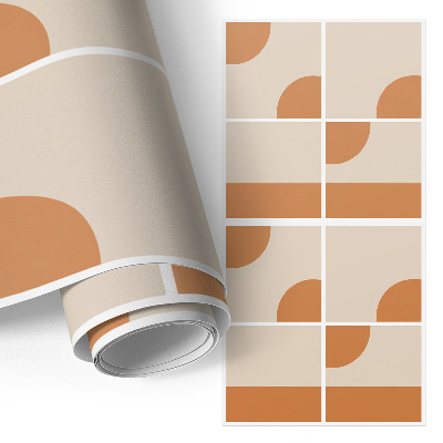 Papel autocolante para móvel Formas vintage