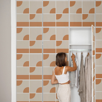 Papel autocolante para móvel Formas vintage