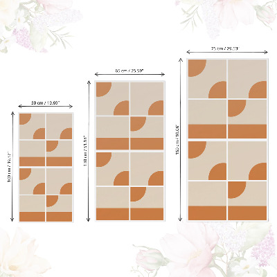 Papel autocolante para móvel Formas vintage