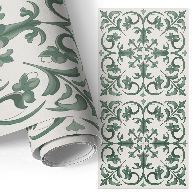 Papel autocolante para móvel Ornamentos verdes