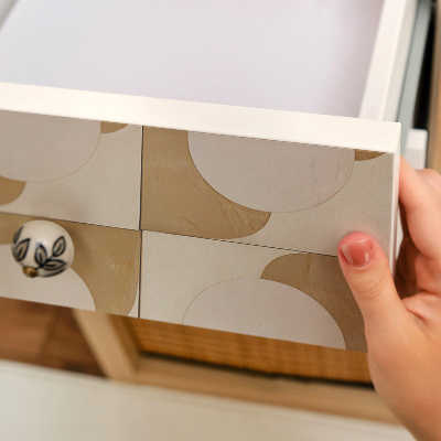 Papel adesivo para móvel Formas de mostarda