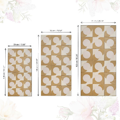 Papel adesivo para móvel Formas de mostarda