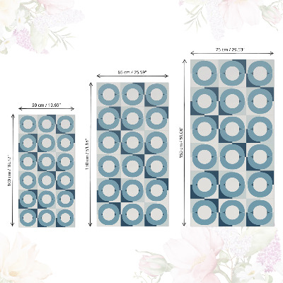 Adesivo para móvel Rodas azuis