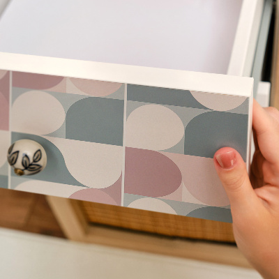 Papel autocolante para móvel Pastéis geométricos