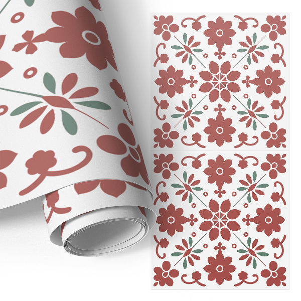 Papel adesivo para móvel Flores folclóricas