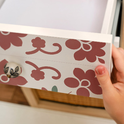 Papel adesivo para móvel Flores folclóricas