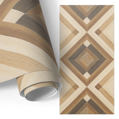 Papel autocolante para móvel Mosaico de madeira