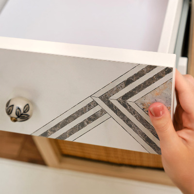 Vinil autocolante para móvel Geometria moderna