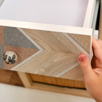 Adesivo para móvel Mosaico de madeira